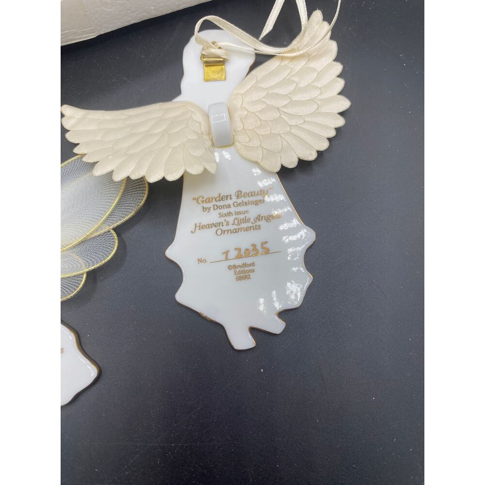 3 Vtg 1998 The Bradford Editions Heaven’s Little Angels Ornament Collection - Picture 8 of 9